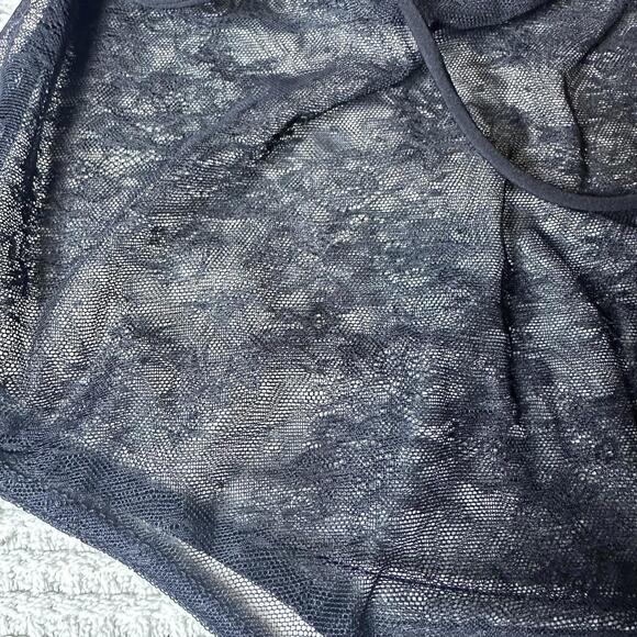 NWT Black Lace Corset Tie Goth Punk Body Suit Fashion Nova Sz S Party Dance Rave - Picture 4 of 9